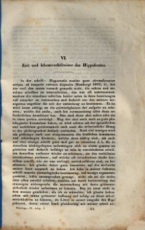 Philologus : Zeitschrift für antike Literatur und ihre Rezeption. 4. 1849, 2