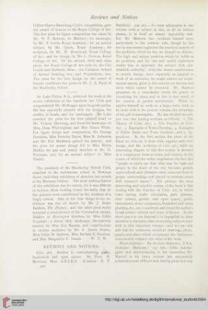 Reviews and Notices
