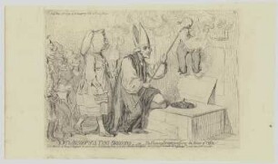 Karikatur von Talleyrand als Bischof