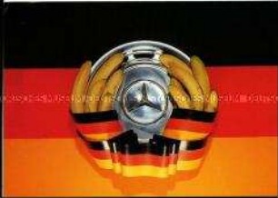 Kritische Postkarte aus der DDR zur Wiedervereinigung
