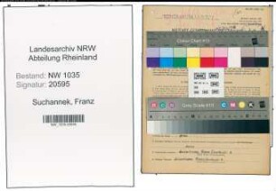 Entnazifizierung Franz Suchannek , geb. 10.04.1903 (Steiger)
