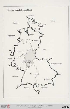 Karte Bundesrepublik Deutschland