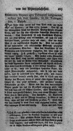Enumeratio stirpium agro Tubingensi indigenarum.