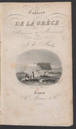 Tableau de la Grèce ancienne et moderne
