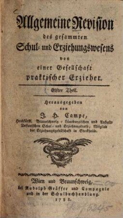 Allgemeine Revision des gesammten Schul- und Erziehungswesens, 11