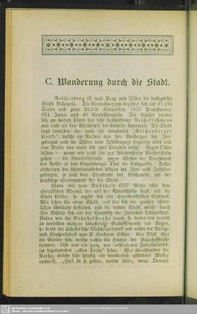 C. Wanderung durch die Stadt