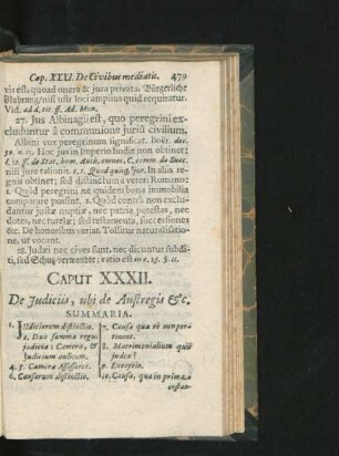 Caput XXXII. De Iudiciis, ubi de Austregis & c.