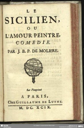 Sicilien, Ou L' Amour Peintre