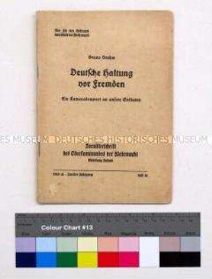 Informations- und Propagandaschrift für die Angehörigen der Wehrmacht (Tornisterschrift, Heft 16) über das Auftreten in den besetzten Gebieten