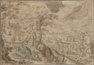 Hügelige Landschaft mit Venus und Adonis