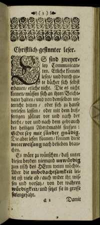 Christlich gesinnter Leser.