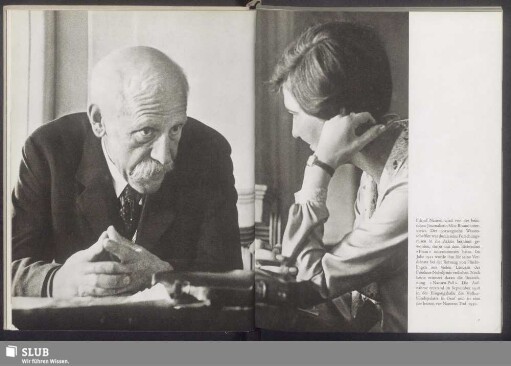 Fritjof Nansen mit einer britischen Journalistin Miss Round