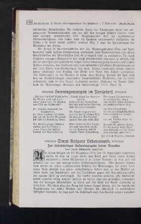 Timm Krögers Lebenswerk