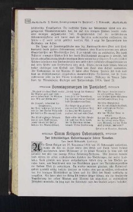 Timm Krögers Lebenswerk