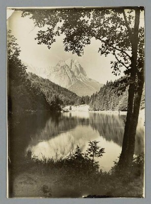 Am Rießersee mit Wetterstein und Zugspitze