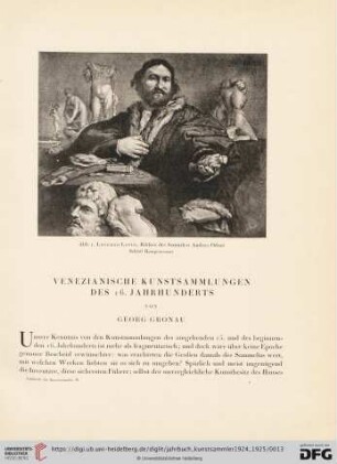 Venezianische Kunstsammlungen des 16. Jahrhunderts