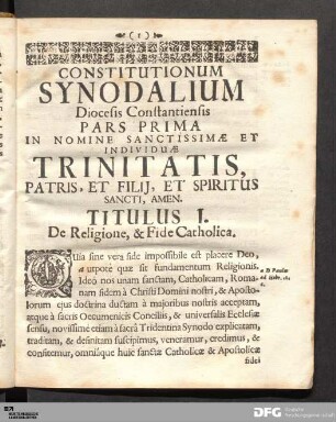 Constitutionum Synodalium