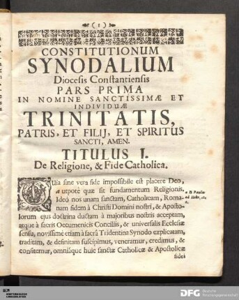 Constitutionum Synodalium