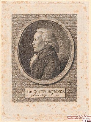 Johann Gottfried Schöner; geb. 15. April 1749