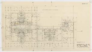 Wohnhäuser Bundesallee 182/183, Berlin-Wilmersdorf: Grundriss 2.-6. Obergeschoss 1:50