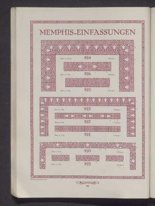 Memphis-Einfassungen