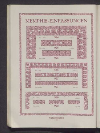Memphis-Einfassungen