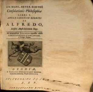 Consolationis Philosophiae libri quinque