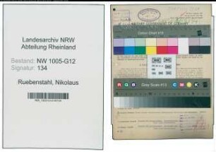 Entnazifizierung Nikolaus Ruebenstahl , geb. 07.03.1892 (Verwalter)