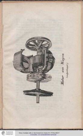 Abbildung: Motor am Wagen (aufgeklappt)