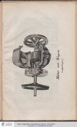 Abbildung: Motor am Wagen (aufgeklappt)