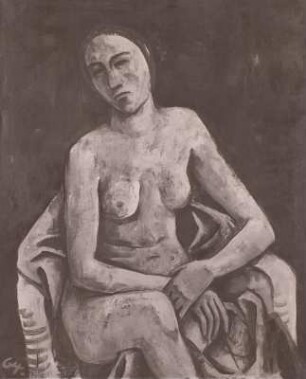 Sitzende Frau