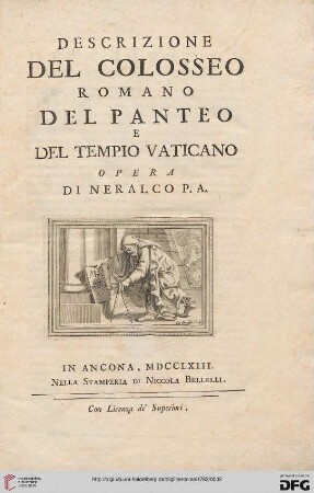 Descrizione Del Colosseo Romano, Del Panteo E Del Tempio Vaticano