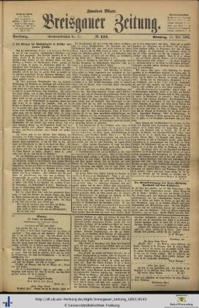 15.05.1892 (Zweites Blatt)