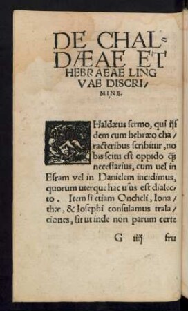 De Chaldaeae Et Hebraeae Linguae Discrimine.