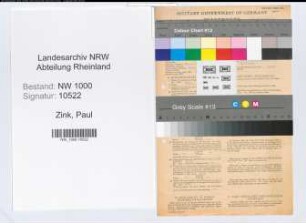 Entnazifizierung Paul Zink, geb. 15.09.1903 (Kaufmann)