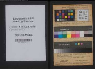 Entnazifizierung Magda Moennig , geb. 25.06.1897 (Fuersorgerin)