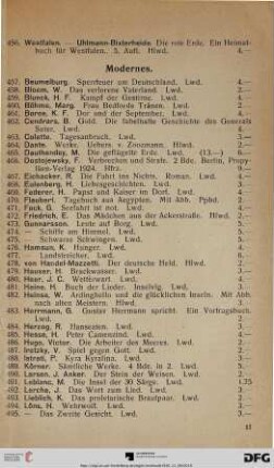 Modernes (Nr. 457-541)