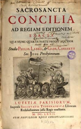 Sacrosancta Concilia Ad Regiam Editionem Exacta : Quæ Nunc Quarta Parte Prodit Auctior. [Apparatus]
