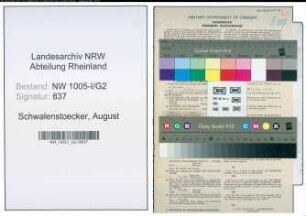 Entnazifizierung August Schwalenstoecker , geb. 18.11.1896 (Steuerbeamter)