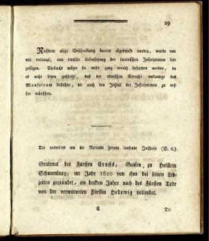 Nachdem obige Beschreibung bereits abgedruckt worden, ...