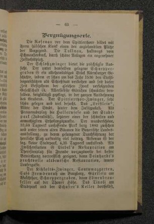 Vergnügungsorte.