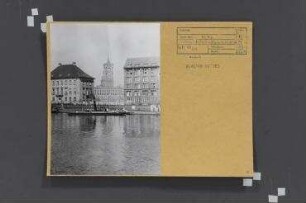 Mühlendammschleuse. Berlin, Mitte, Rolandufer/Fischerinsel
