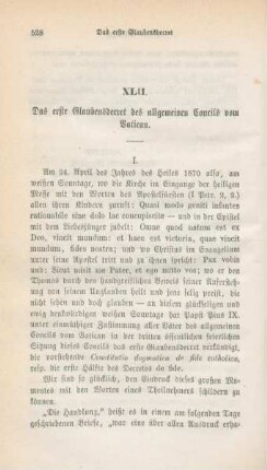 528-553 Das erste Glaubensdecret des allgemeinen Concils vom Vatican