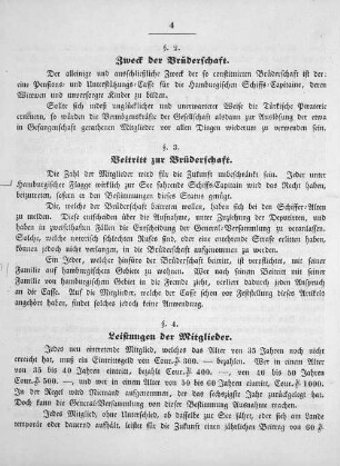 §. 2. Zweck der Brüderschaft.