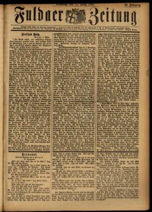 Ausgabe vom Samstag, den 11. März 1893.