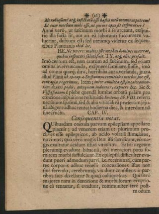 Cap. IV. Consequentia notat.