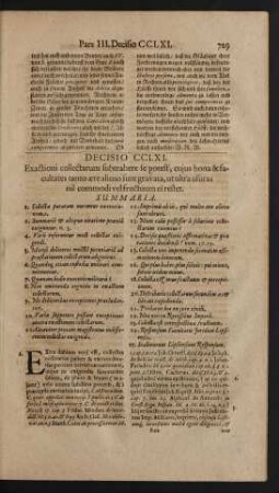 Decisio CCLXI.