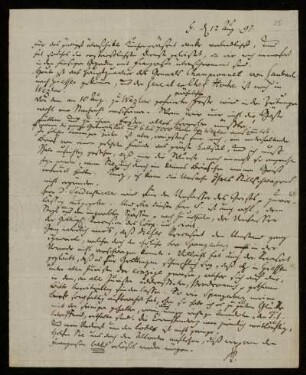 35: Brief von Johann Christoph Koch an Gustav Hugo, Gießen, 12.8.1797