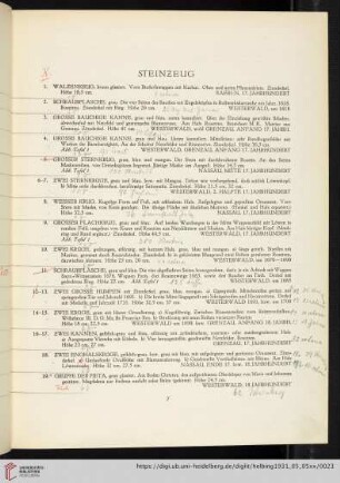 Steinzeug (Nr. 1-41)