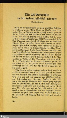 Mit 220 Einschüssen in der Heimat glücklich gelandet